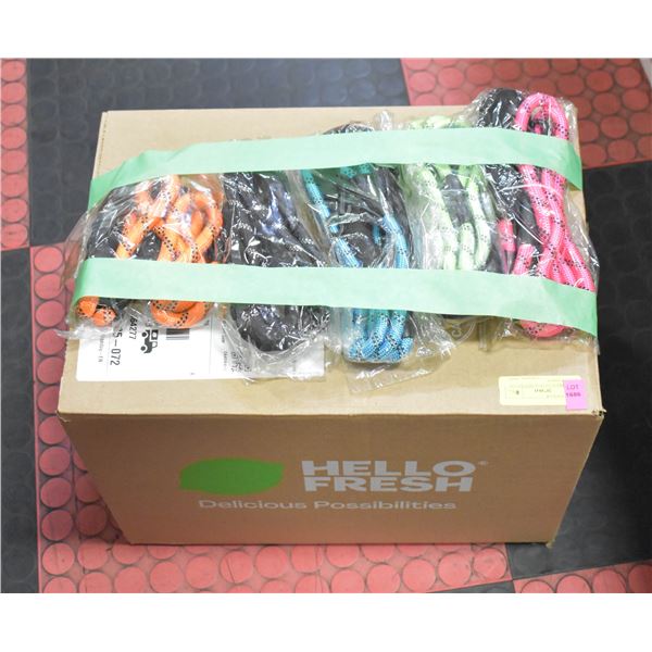 NEW VARIOUS COLOURED NYLON ROPE LEASHES