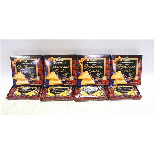 8PKS SCOTTISH CAMPBELL SHORTBREAD COOKIES