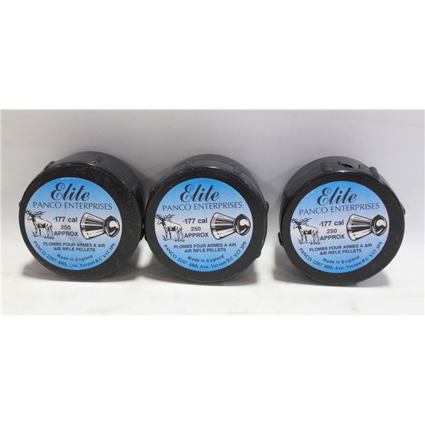 3 X 250, 177 CAL PELLETS