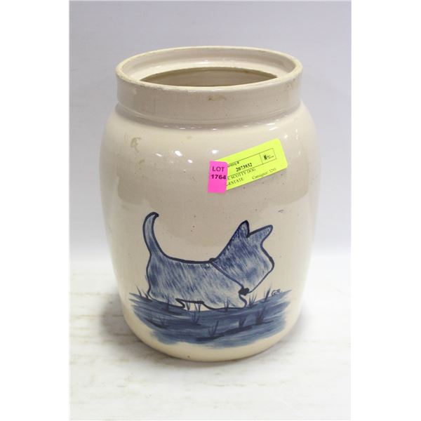 ANTIQUE SCOTTY DOG CROCK-ESTATE
