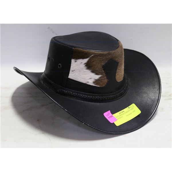 LEATHER/COWHIDE COWBOY HAT CUSTOM MADE