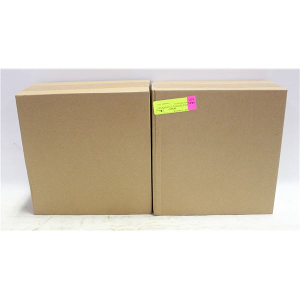 FOUR ARTIFICIAL LAVENDER AND WOODEN POTS