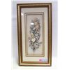 Image 1 : BOHO FLORAL PAPER TOLE ART SIGNED ROBERT LASSIG