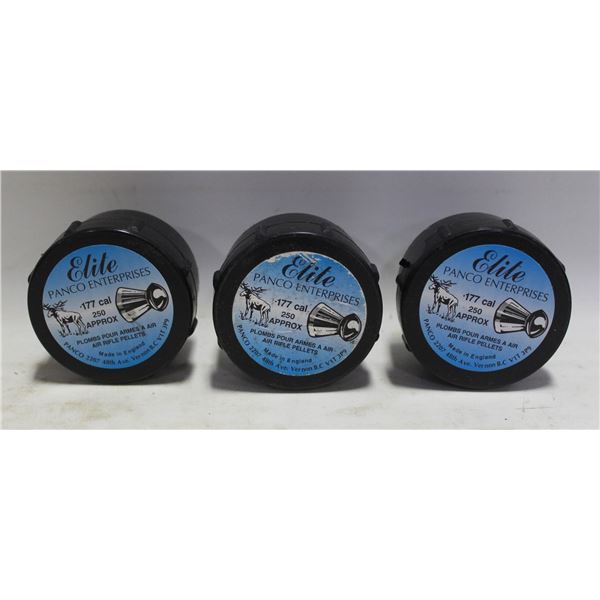 3 X 250, 177 CAL PELLETS