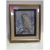 Image 1 : LELAND BREWSAUGH SIGNED 3D PAPER TOLE OWL