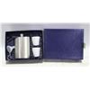 Image 1 : PEWTER 5 OZ FLASK & 2 CUPS SET, NEW IN BOX
