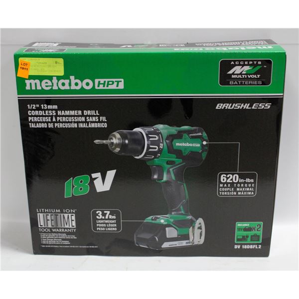 BRAND NEW METABO 18V HPT HAMMER DRILL KIT