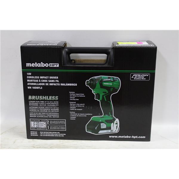 BRAND NEW METABO HPT 18VOLT CORDLESS IMPACT DRIVER