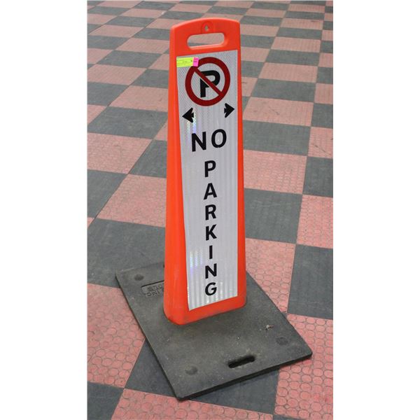 TRAFFIC ROAD PYLON "NO PARKING" 43" TALL