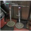 Image 1 : 2 VINTAGE PIPE STANDS 32" TALL