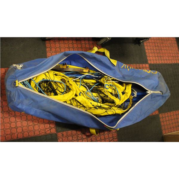 SIZE 10 BLUE SLEEVELESS LONG DRESS V NECK AND