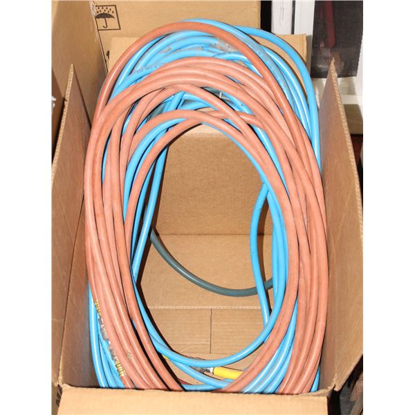 LOT OF LONG AIR HOSES ASSORTED