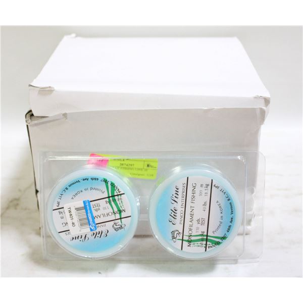 12 SPOOLS OF FISHING LINE 30 POUND TEST