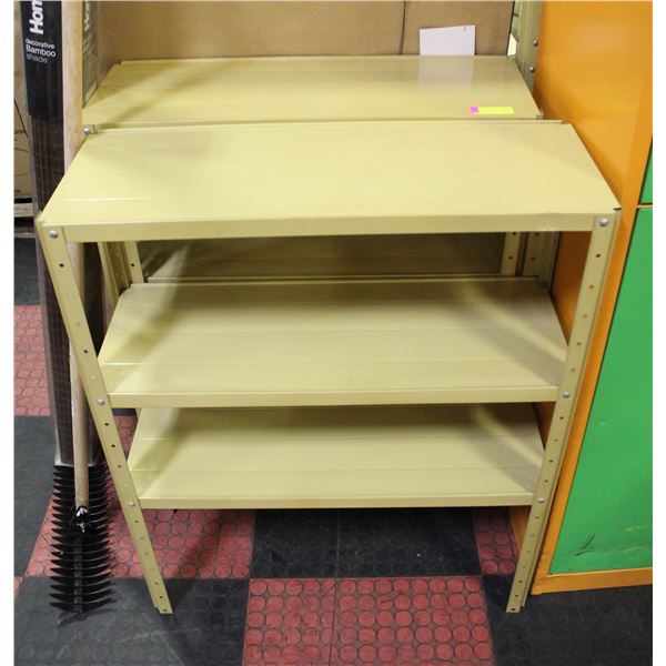 METAL UTILITY SHELVES- LOT OF 2- 37" X 30"