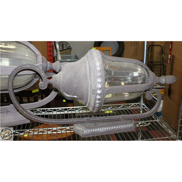 EXTERIOR LANTERN MEASURING 21” X 7” WIDE