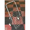 Image 1 : METAL FOLDING ROLLING GROCERY CART