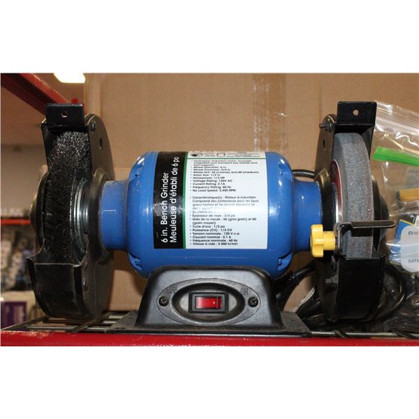 ESTATE 6"  BENCH GRINDER BLUE MODEL 8499154