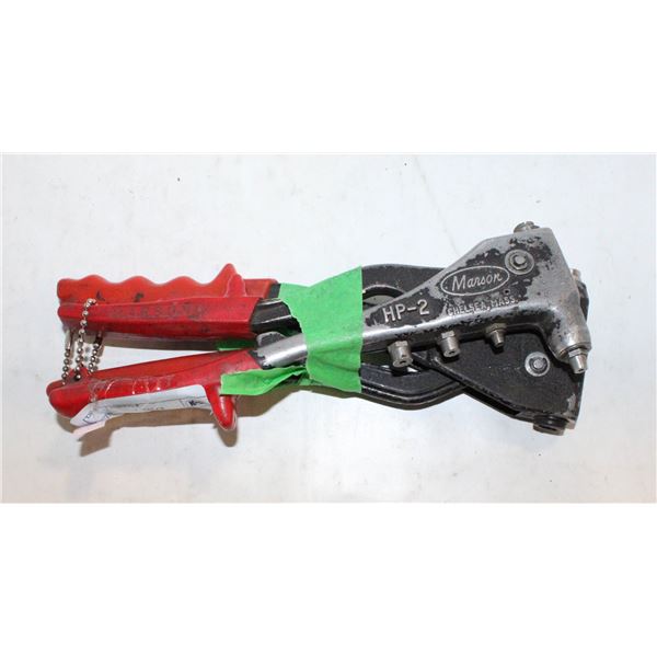 2 VINTAGE HAND RIVET GUNS