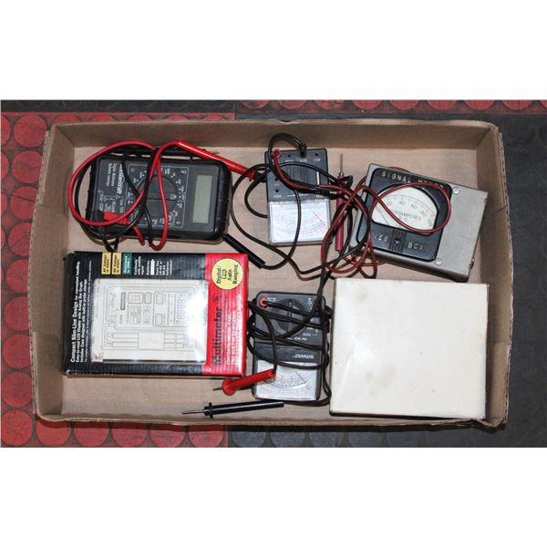 ESTATE LOT OF ASSORTED MULTI METERS