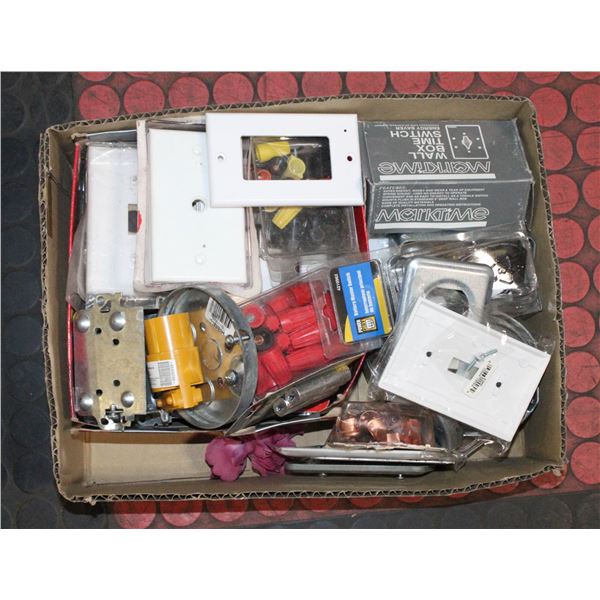 ASSORTED NEW ELECTICAL ACCESSORIES INCLUDES NEW