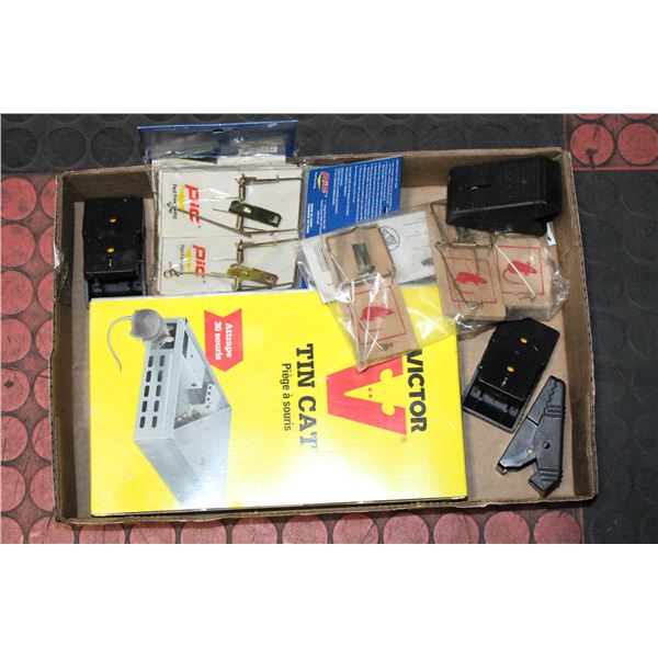 LOT OF ASSORTED NEW MOUSE TRAPS