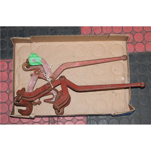 ESTATE LOT OF 2 VINTAGE CHAIN BINDERS