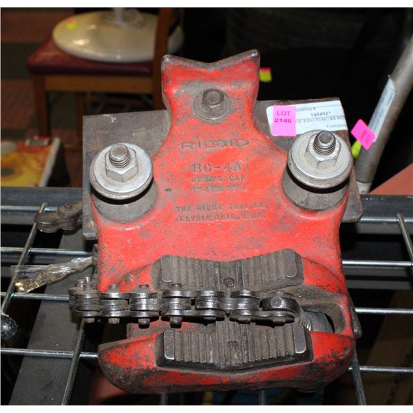 VINTAGE RIDGID BC-4A BENCH VISE