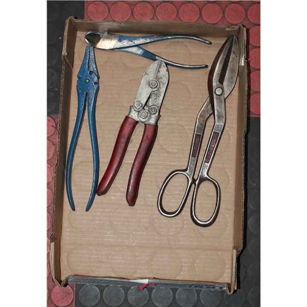 MECHANICS TOOL BUNDLE:CRIMPER,PLIER,SNIPS
