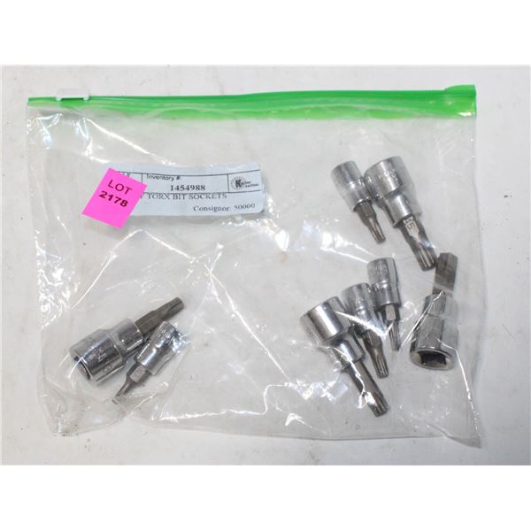 LOT OF TORX BIT SOCKETS