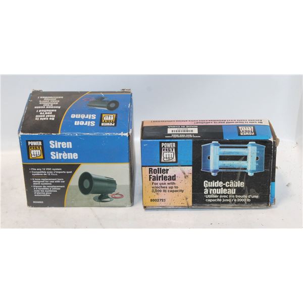 POWERFIST SIREN & ROLLER FAIRLEAD USE FOR