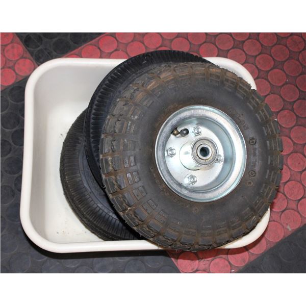 LOT OF LAWN TRACTOR TIRES VARIOUS SIZES