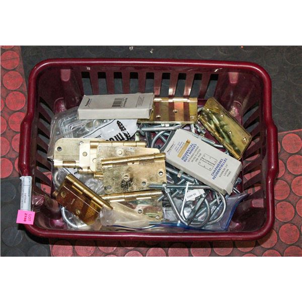 ESTATE LOT NEW UBOLTS AND DOOR HINDGES