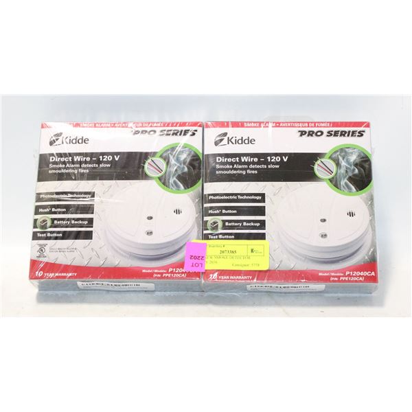 TWO NEW SMOKE DETECTOR EXPIRY 2036