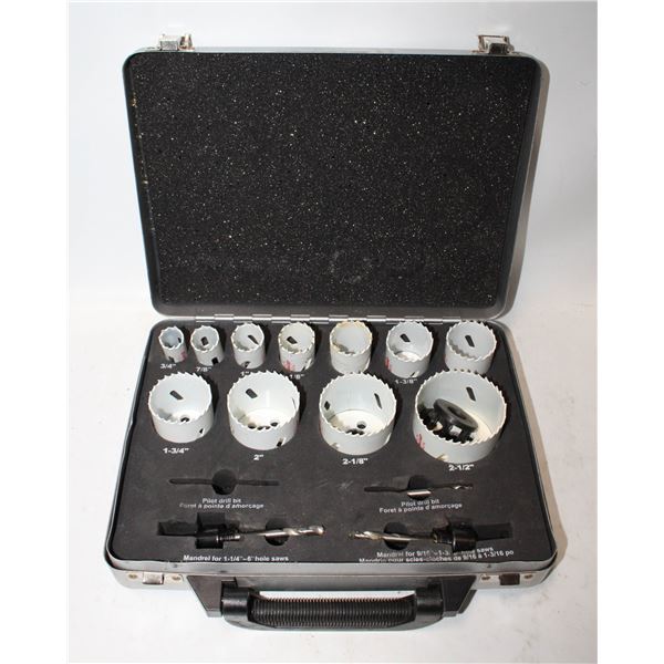 HOLE SAW METAL CASED BIT SET