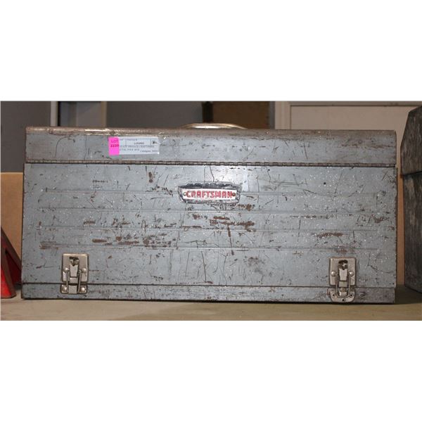 ESTATE VINTAGE CRAFTSMAN METAL TOOL BOX
