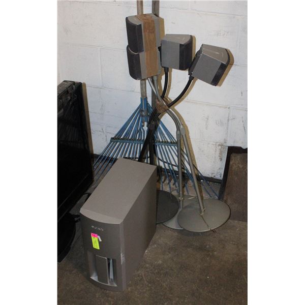 SONY SUB + 5 SPEAKERS