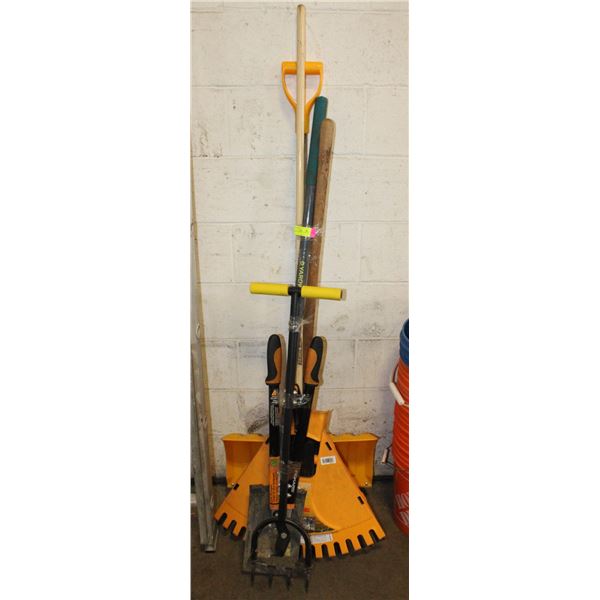YARD TOOLS- LOT OF 7 ASSORTED