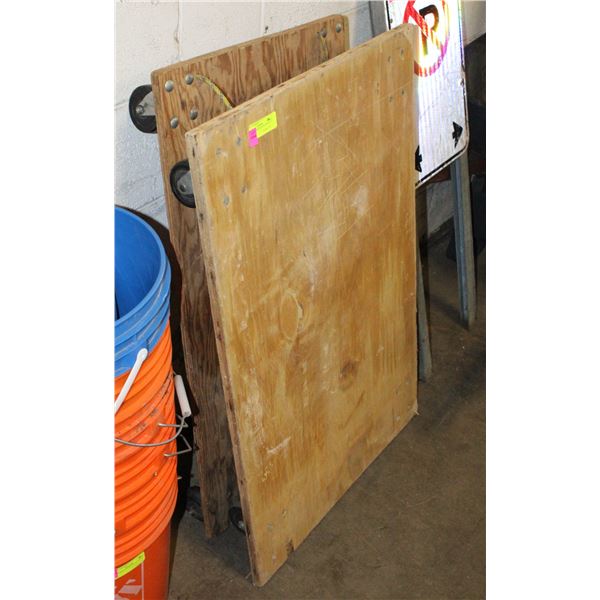 FLAT DECK MOVING DOLLIES- LOT OF 2