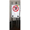 Image 1 : METAL TRAFFIC SAFETY FOLDING SIGN- 40" X 12"