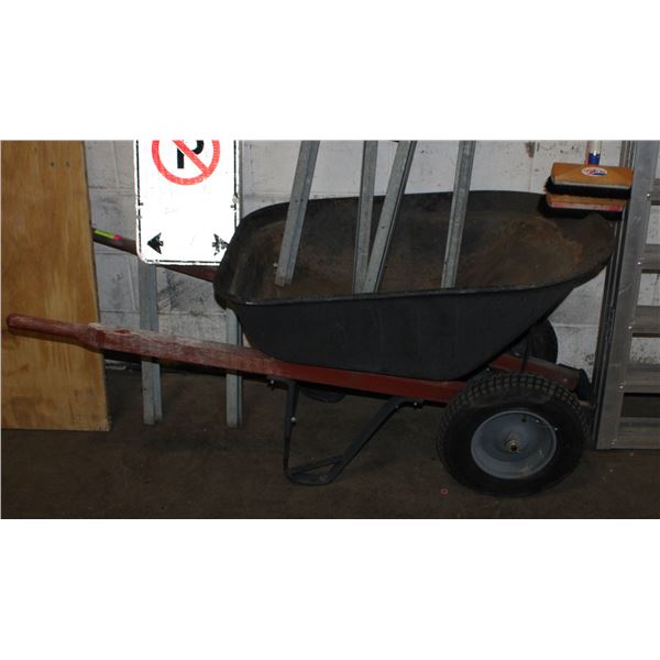 YARDWORKS 2 WHEEL TUBELESS TIRE WHEELBARROW