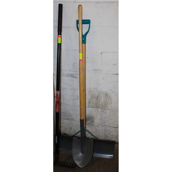 YARDWORKS SHOVELS- LOT OF 2