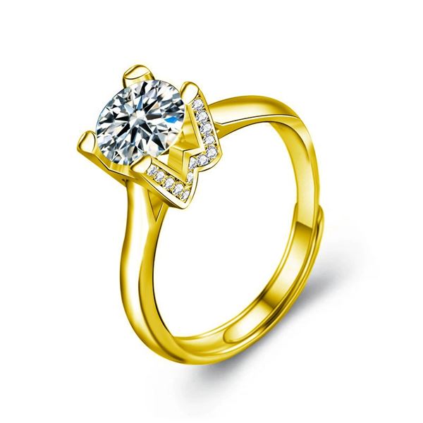 18KGP STAMPED 1 CT GRA CERTIFIED ROUND BRILLIANT