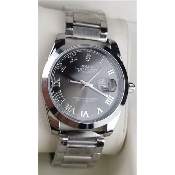 NEW REPLICA R0LEX QUARTZ "DATE JUST" WATCH