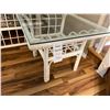 Image 1 : Wicker & Glass Side Table C