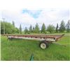 Image 1 : 4 Wheeled Homemade 25ft Hay Trailer with Steel Rack,