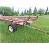 Image 2 : 4 Wheeled Homemade 25ft Hay Trailer with Steel Rack,