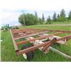 Image 3 : 4 Wheeled Homemade 25ft Hay Trailer with Steel Rack,