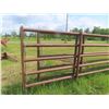 Image 2 : (2) 30ft Self Standing Metal Corral Panels 5 Bar with 12ft 7