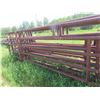 Image 8 : (6) 30ft Metal Self Standing 5 Bar Corral Panels (1) with 12ft 