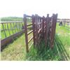 Image 2 : (7) 30ft 5 Bar Self Standing Corral Panels (1) with 12ft Swing Gate 